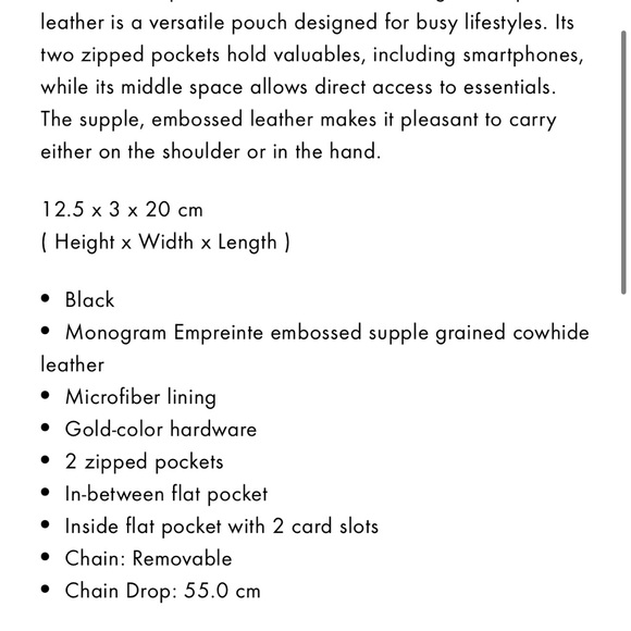 LV Authentic Double Zip Pochette! Purchased in Paris. - Picture 9 of 10